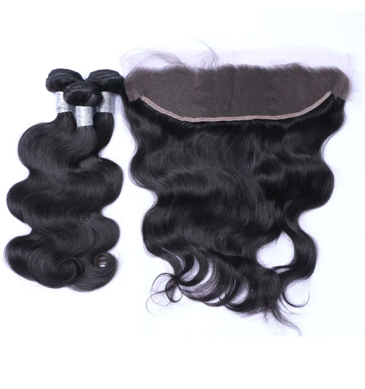 

Frontal Lace Closure With Bundles Raw Brazilian Hair Body Wave Bundles With Closure Pre Plucked Frontal 360 Frontal Lace Closure