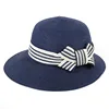 Summer Ladies Natural Woven Folding Roll up Straw Hat