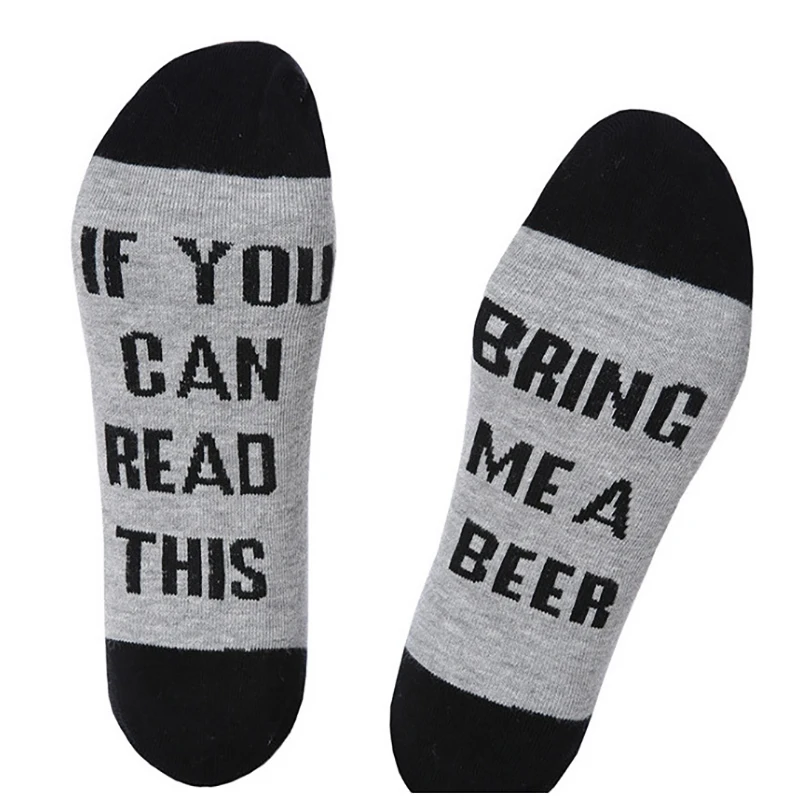 

Custom wine socks If You can read this Bring Me a Glass of Wine Socks autumn spring fall 2019 new arrival letter sock Hot, Black;gray;dark gray