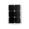 high efficiency semi flexible sunpower solar panel 18w 18v for boats and cars