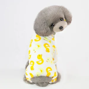 Image of Hot Sale Nice Printing Lovely Cotton Do Pajamas Jumpsuit Pet Clothes