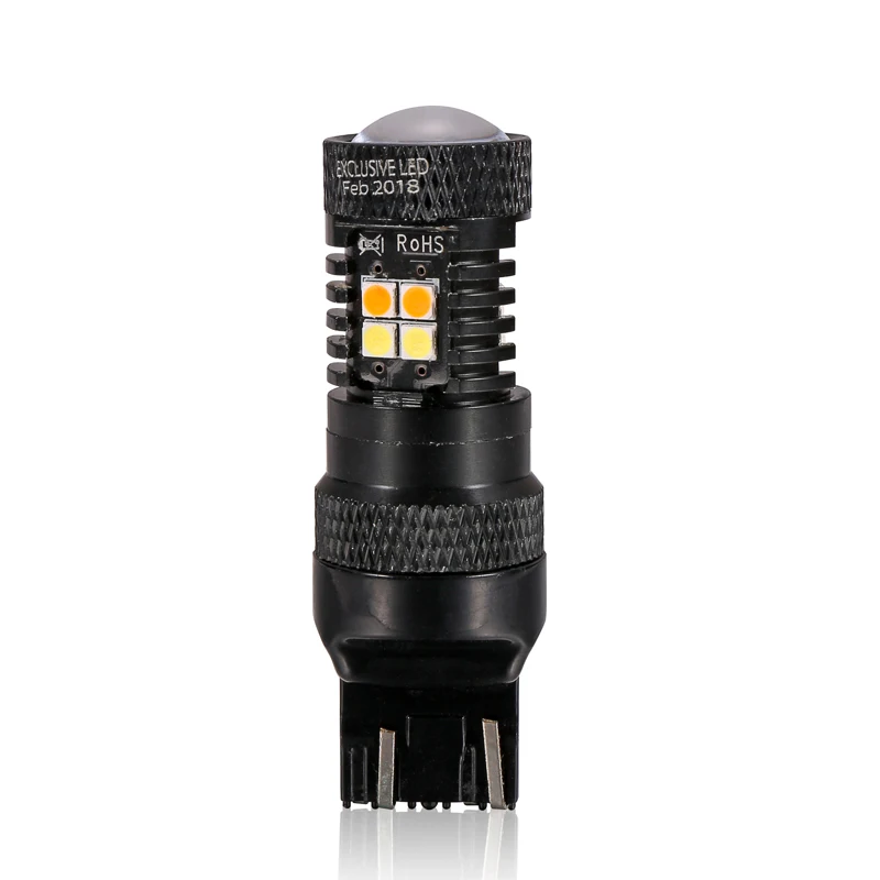 

CST LED Car Light 7443 16SMD 3030 DUAL COLOR DC9-30V 5.7W 580LM Auto Tail Signal Bulb Braking Lamp LED Car Turning Light