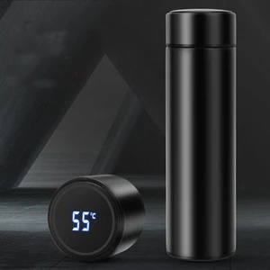 Image of Customizable LOGO Smart Vacuum Insulated Water Bottle LED Touch Temperature Display Cup Stainless Steel Cup