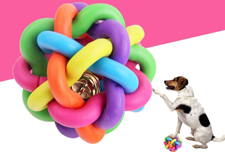 Animal Toy China Supplier,Pet Dog Rubber Bell Toy,Durable Colorful