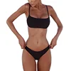 Girl bathing suit Black Open Back Bikini Sets Hook And Eyes Ladies Grace swimwear swimsuit