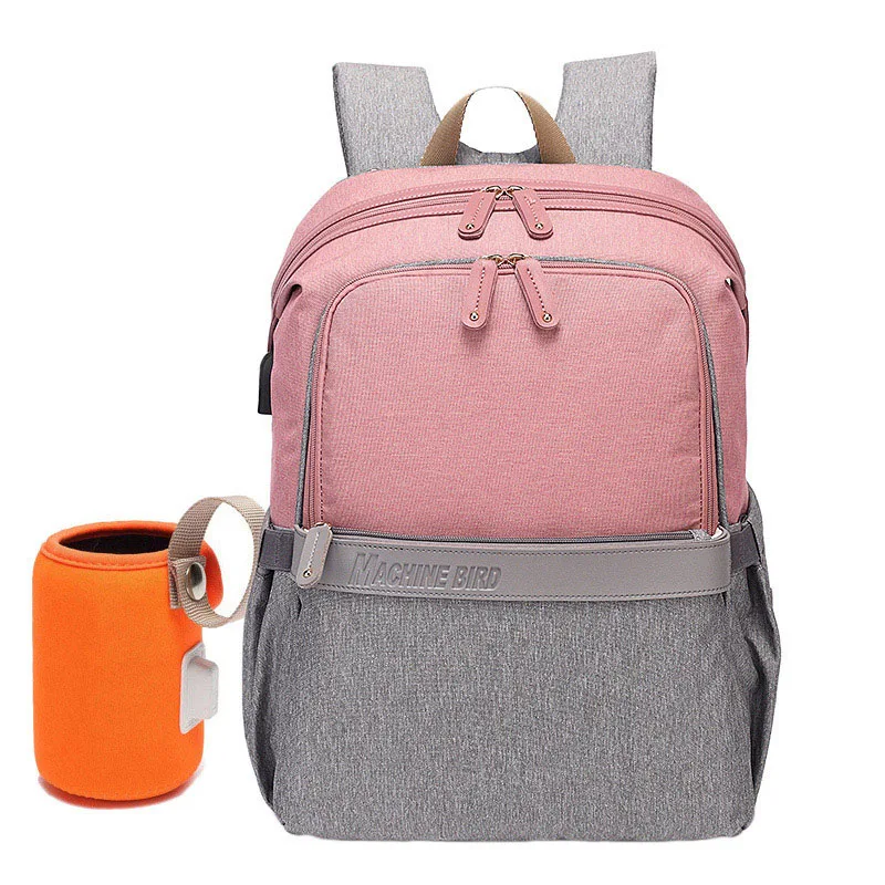 

2020 wholesale baby diaper bags backpack waterproof nappy bag manufacturers lequeen designer mother maternity bag patchwork, Contract color