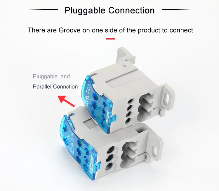 UKK 125A Din Rail Screw Distribution Block Power Supply