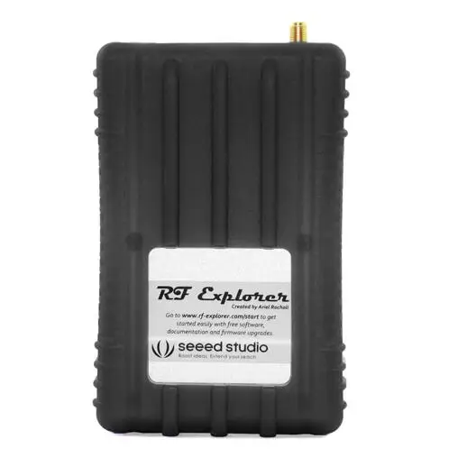 
RF Explorer 6G Combo Handheld Spectrum Analyser with Case Plus an RFEMWSUB3G Expansion Module109990063 with Black Rubber Case 