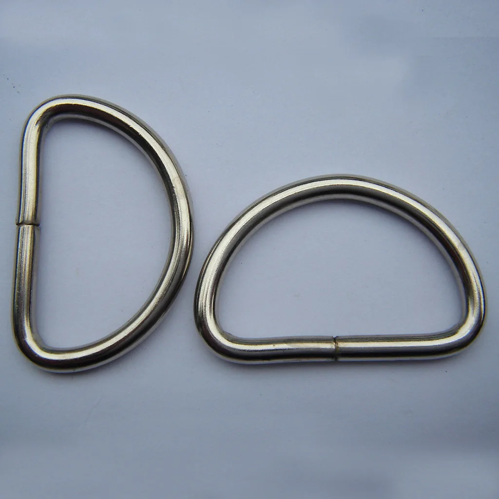 D Ring buckles Metal D rings for Bag Belt Strap Webbing purse hardware High Quality 31mm Gold D Rings 118inch