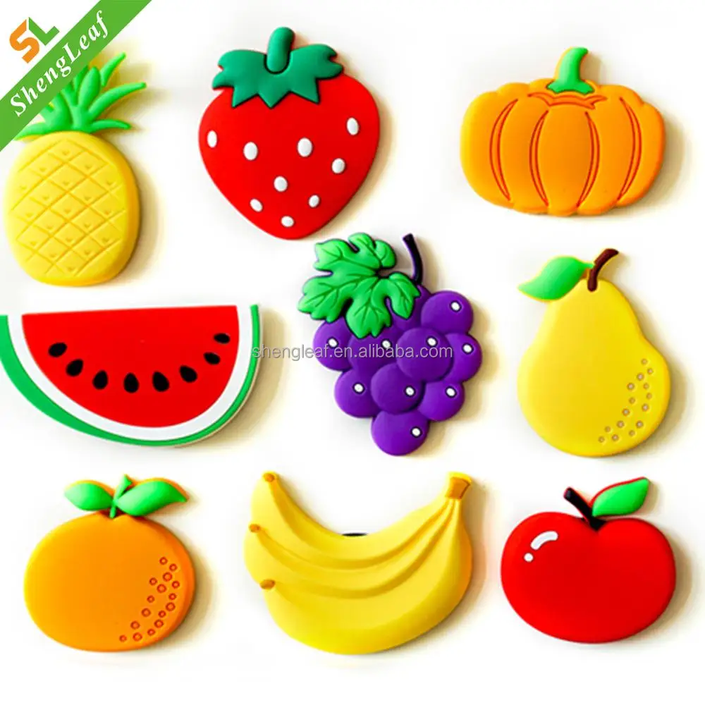 

custom promotional vegetable pvc rubber fridge magnet, N/a