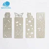 Custom silver plated flat metal different type animal bookmark clip