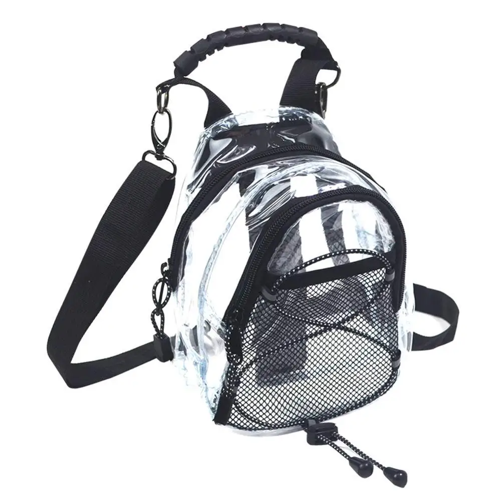 

Multifunctional Clear Crossbody Purse Bag Transparent Purse Bag Shoulder Tote Strap Wrist Strap For Work School Sports, Black oem