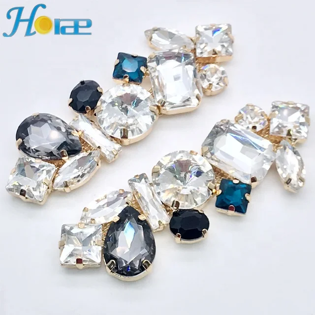 

ST016 7.8*2.5cm rhinestone footwear decoration accessories shoe accessories shoe decoration