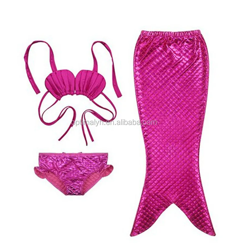 

New Arrival Girls Mermaid swimsuit 3pcs bikini swimming wear, Picture