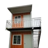 China flat pack modern luxury 2-story floor living container homes
