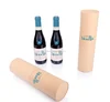 Best price custom printed round paper wine gift box,round wine cardboard tube