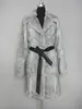 Chinchilla Rabbit Fur Coat With Lamb Belt HOT STYLE IN 2011/2012 (Style:#B332)