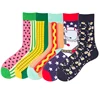 Four seasons cotton cross-border sock spring and autumn new big flower series Europe and the United States tide brand socks