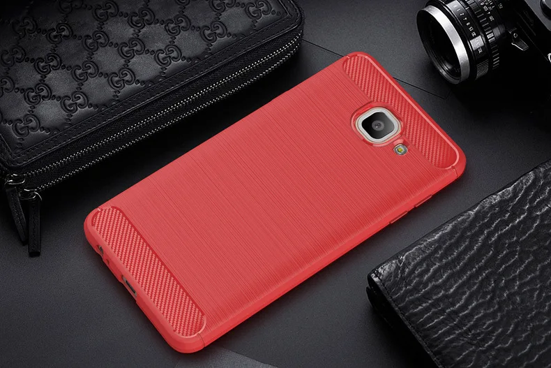 2017 New Arrival Carbon Fiber Tpu case for Samsung Galaxy On max brushed tpu soft cover for Samsung Galaxy On max