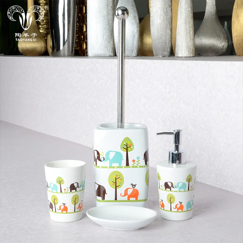 

home & garden ceramic bathroom accessory set for wedding gift