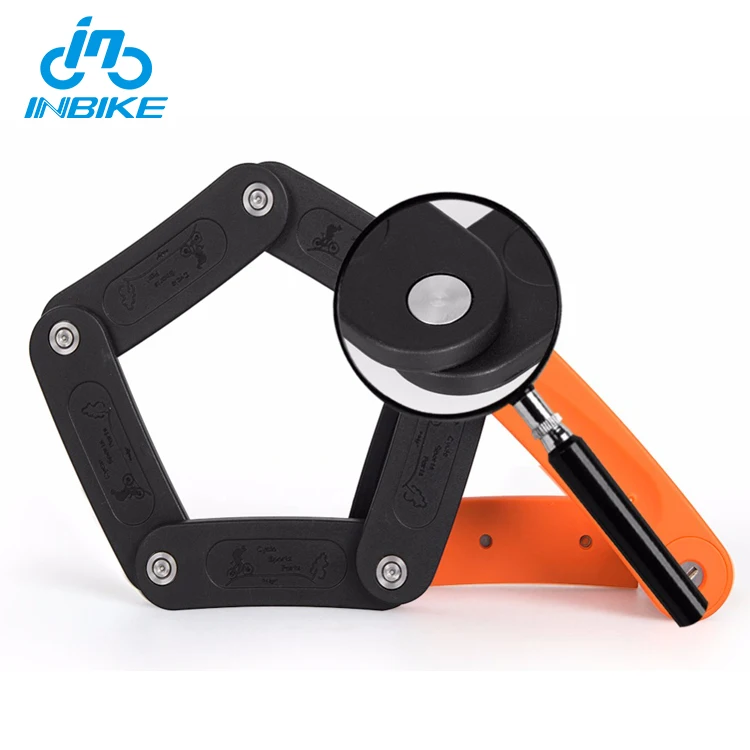 

INBIKE Anti-theft Alloy Steel Foldable Motorcycle Bike Lock, 5colors