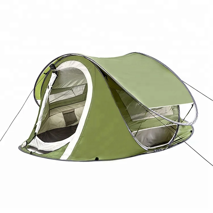 

Army Green Portable Camping Tent Outdoor Waterproof Automatic Pop Up Tent