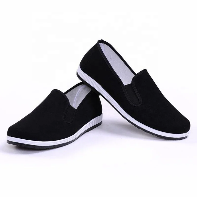 

wing chun kung fu training rubber sole tai chi shoes, Black