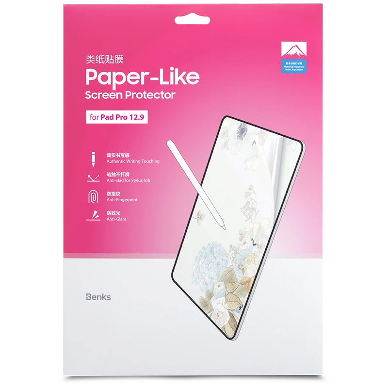 

Benks paper like screen protector film matte PET anti glare painting for iPad pro 9.7 10.5 11 12.9 inch