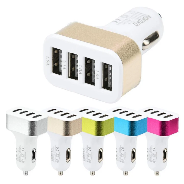 Factory Price Universal Portable 5V 5.1A 4 Multi Usb Ports Smart Car Charger For Iphone 5s 6s 8x