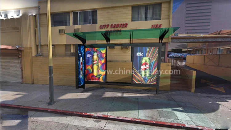 Standing Advertising Metal Bus Stop Dimensions Buy Bus Stop
