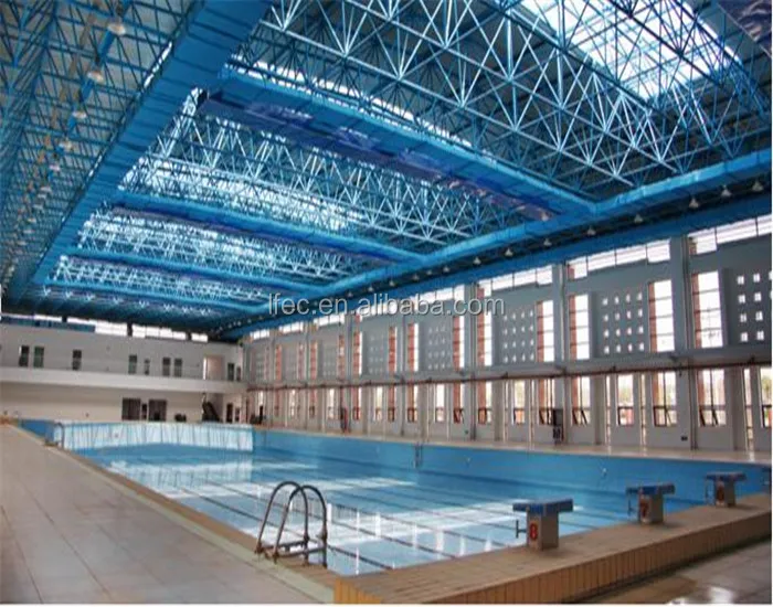 Prefab Convenitly Install Steel Truss Structure Swimming Pool Covers