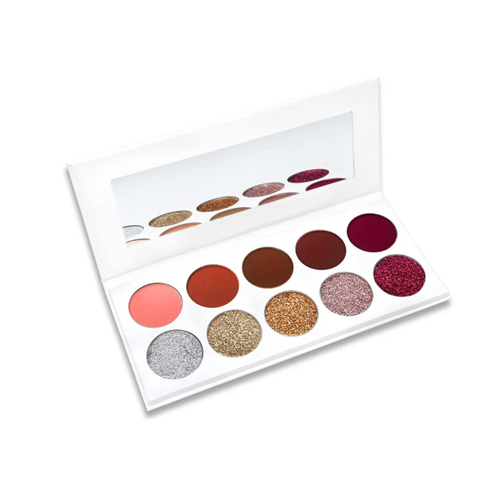 

Private Label Make Up Cosmetics Glitter Eyeshadow Palette With Your Own Brand Eye Shadow