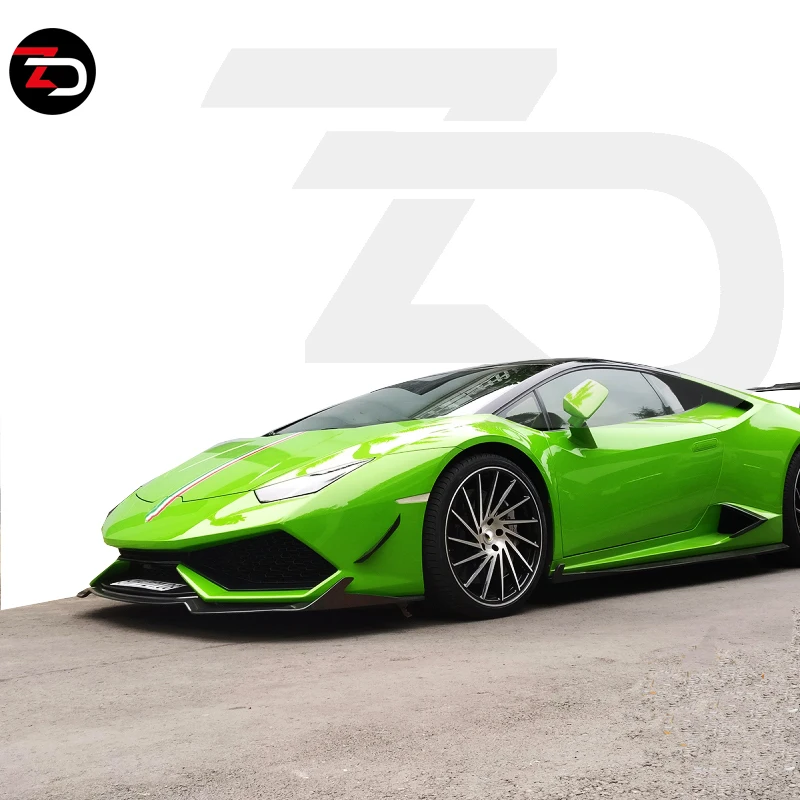 Top Body Kit Brands Rz Style Carbon Fiber Rear Spoiler Front Diffuser Side Skirts Body Kit