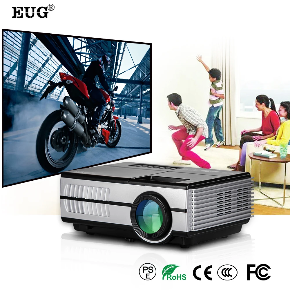 Portable Home Theater Projector support 1080P video led tv mini projector