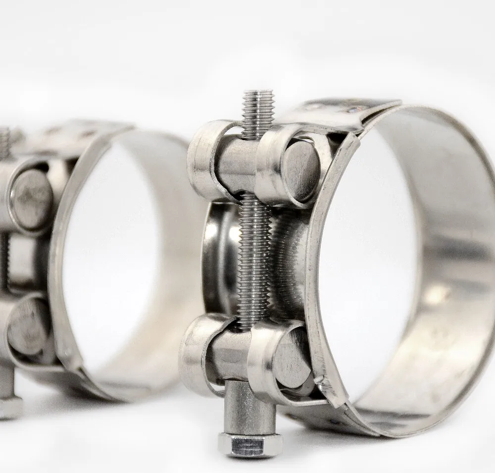 European Type Onebolt Strong 304 Stainless Steel Hose Clamp W4 Heavy