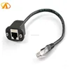 RJ45 Male to Female Screw panel mount Ethernet LAN Network extension Cable Cat5e UTP 24AWG Wire