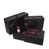 Wholesales Universal Full Black Color drawer type Gift Boxes Packaging for presents