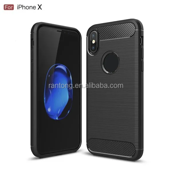 

Wholesale high quality Brush TPU Phone Case for iPhone X