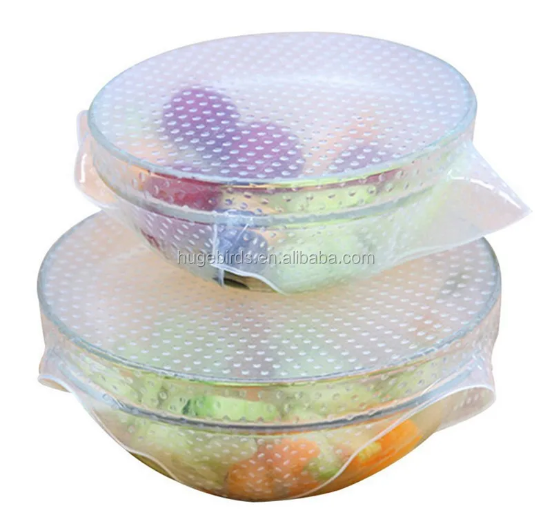 Bpa Free Reusable Ecofriendly Silicone Food Stretch Wrap Cling Film