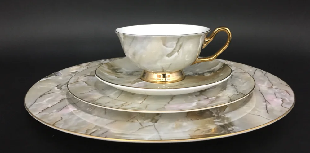 ceramic dinner plates marble