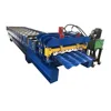 Construction building material of galvanized glazed tile sheet corrugated roof roll forming machine
