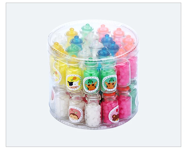 Korean Colorful Fruit Flavor Sugar Hard Candy Star Shaped Crystal Rock Candy With Wishing Bottle