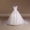 Alibaba Cap Sleeves Lace Cheap Muslim Wedding Dress 2017