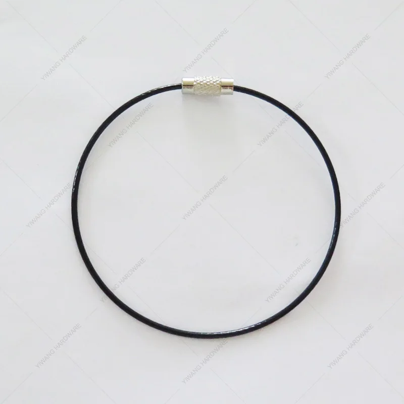 
Black Screw Lock Keychain 180MM Key Ring 