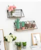 FT-003SR Hot Sale Wooden Iron Wall Shelf DIY Wall Decoration Storage Rack