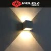 LED Outside Up And Down Wall Light Square Surface Mounted / Step Up/Down Plaster
