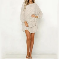 

wholesale summer women casual dresses long sleeve white bohemian dress women