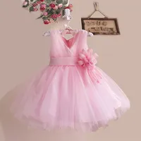 

Readymade Garments Western Party Wear Lace Baby Girl Prom Dress L10038