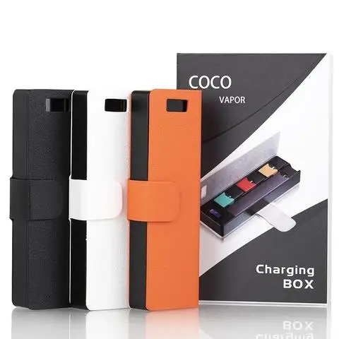 
original factory sale COCO Top quality e cig charger case compatible for juulfullied charger 