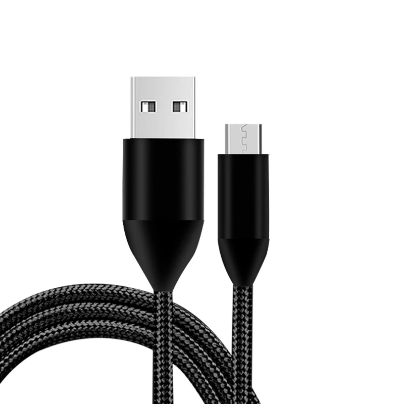 Micro braided usb data charging cable